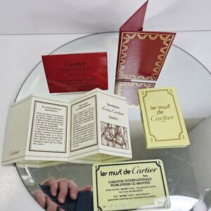 1980s CARTIER Watch Warranty Garanzia Guarantee Set Les MUST De Cartier